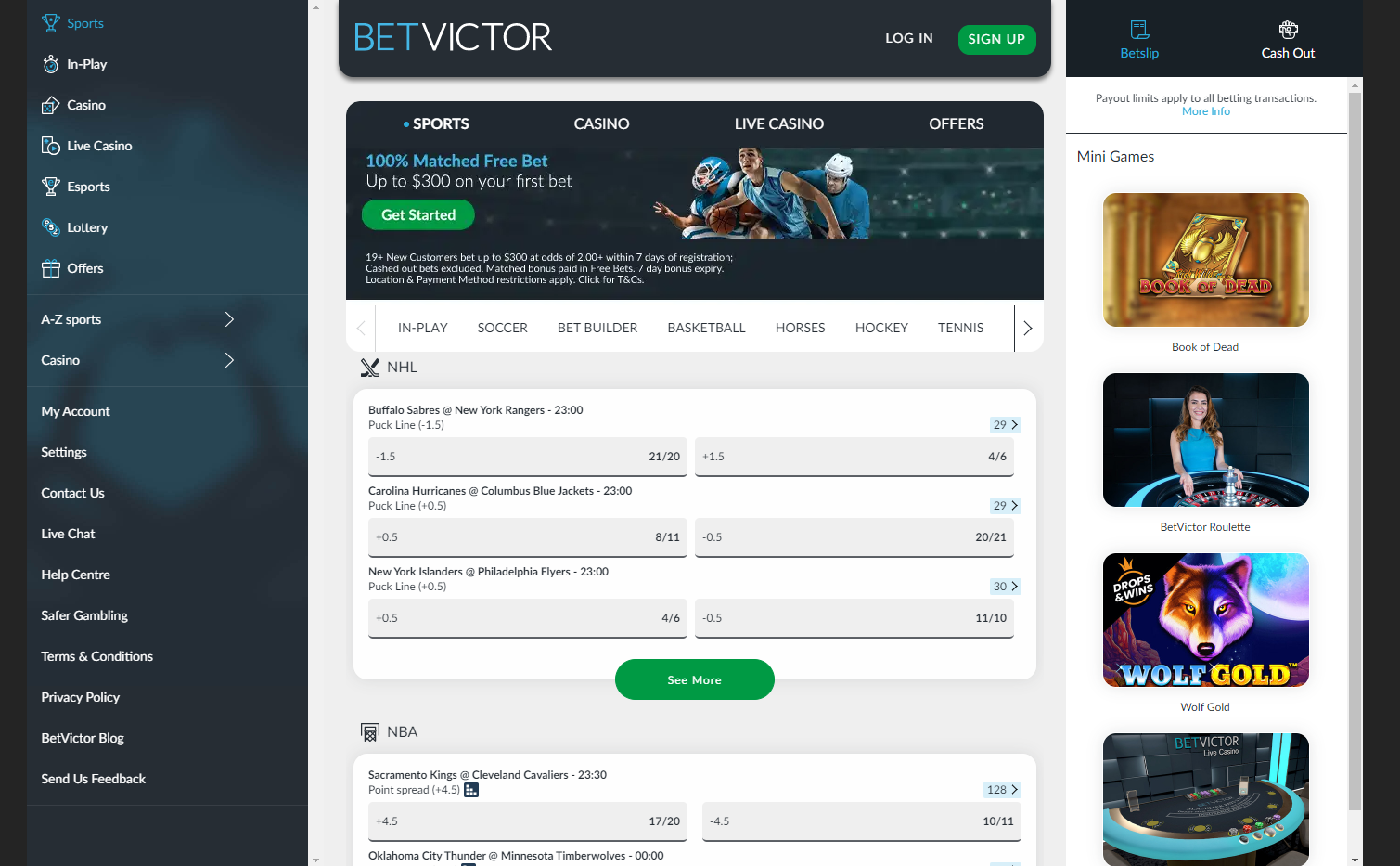 Betvictor sportsbook review