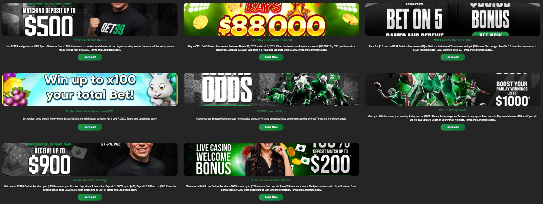 bet99 promotions