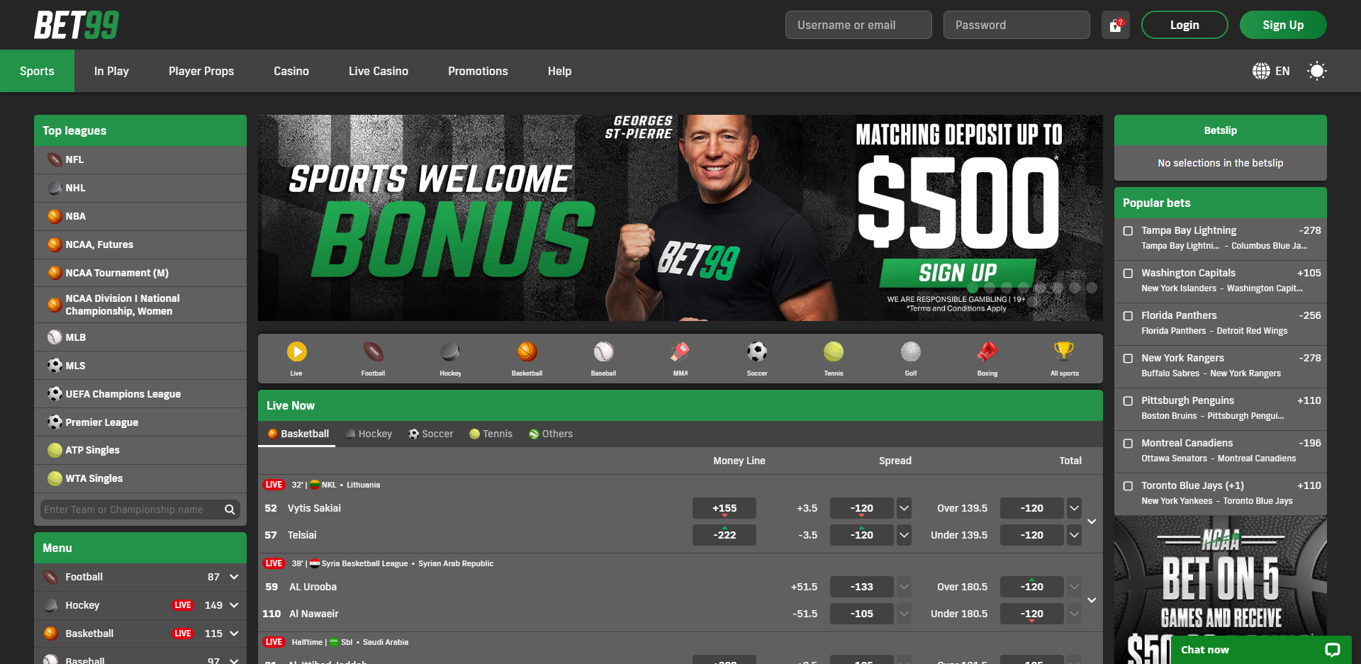 bet99 sportsbook review