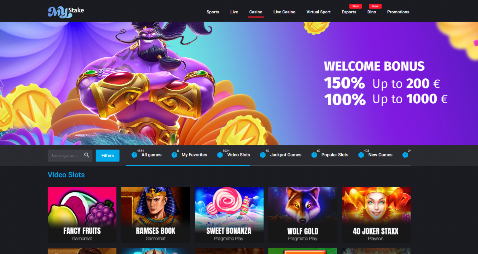 Code promotionnel MyStake 2024 : 150percent jusqu'à 180