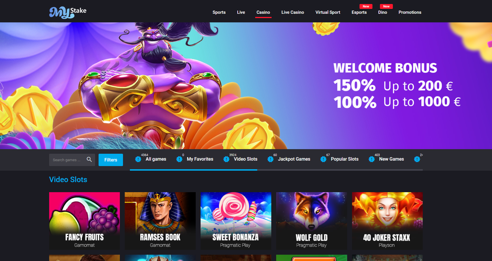 MyStake Casino Review