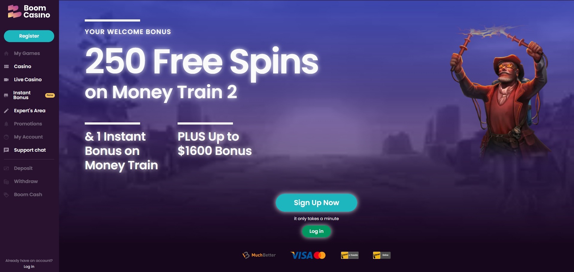 Promotions & Bonuses at Boom Casino