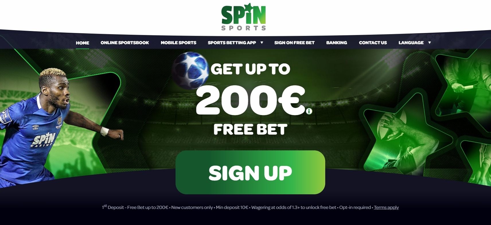 Spin Sports Welcome Bonus