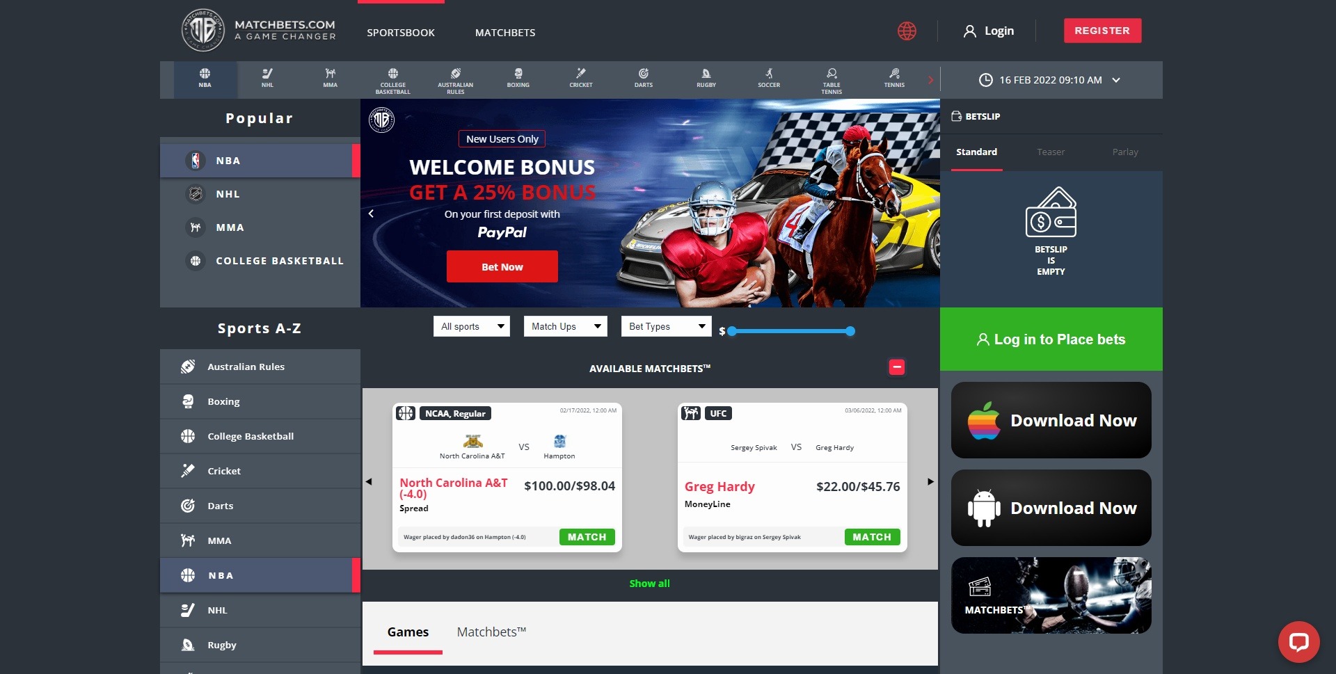 Matchbets Sportsbook Review