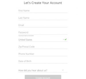 Bet Online Personal Details