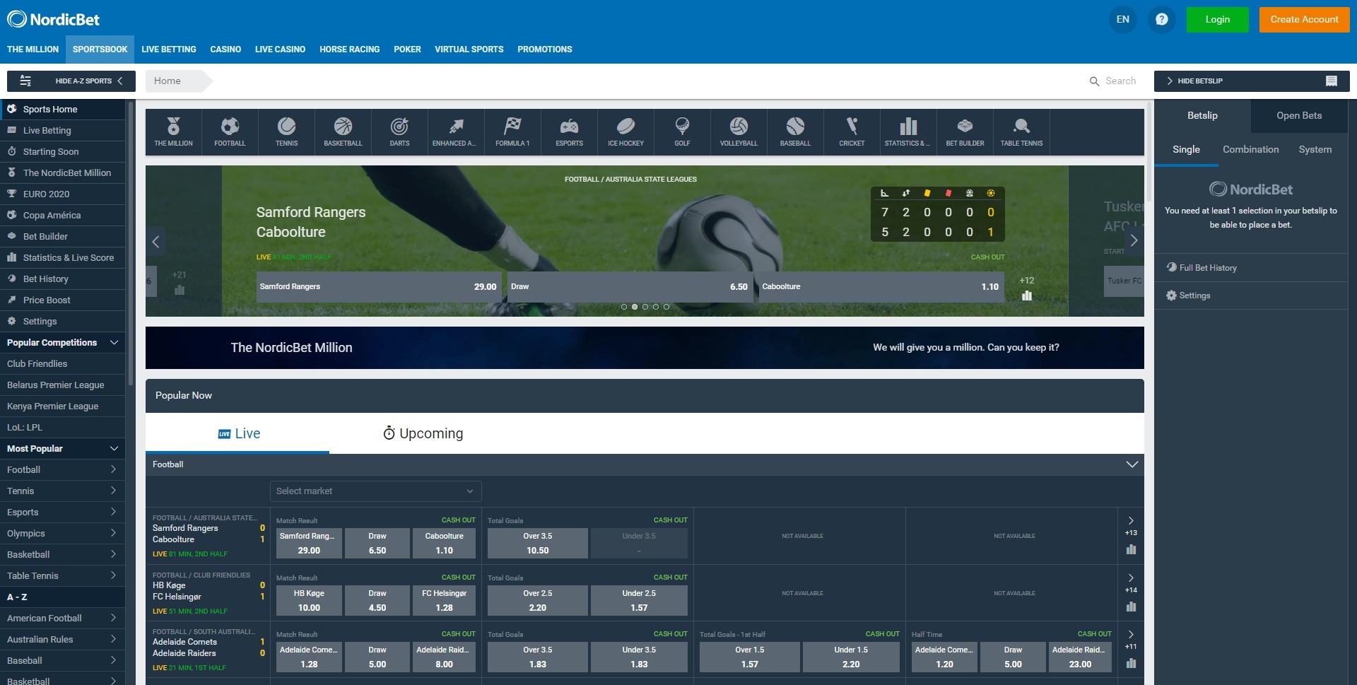 nordicbet sportsbook