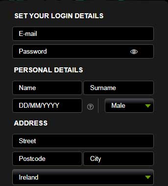 Betsafe Personal Details