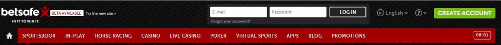 Betsafe Sign up