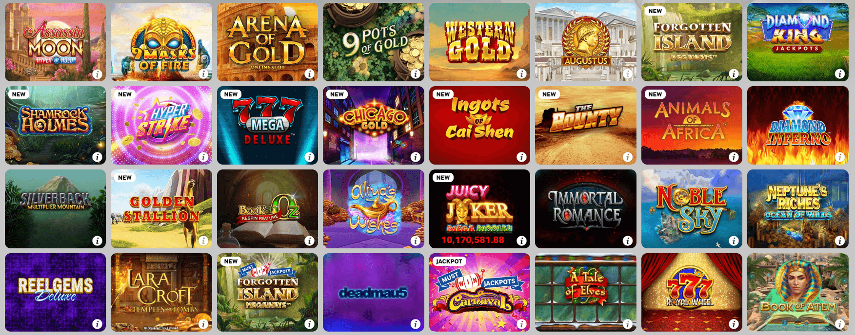 Casiqo Casino Games