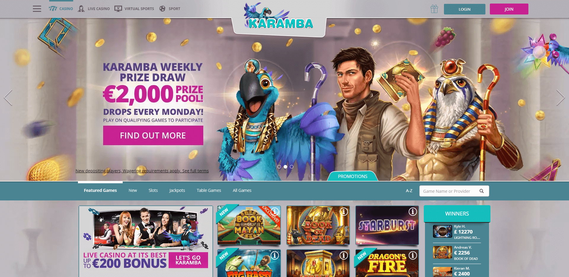 Karamba Casino Review